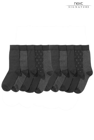 Navy Formal Mix Socks Ten Pack